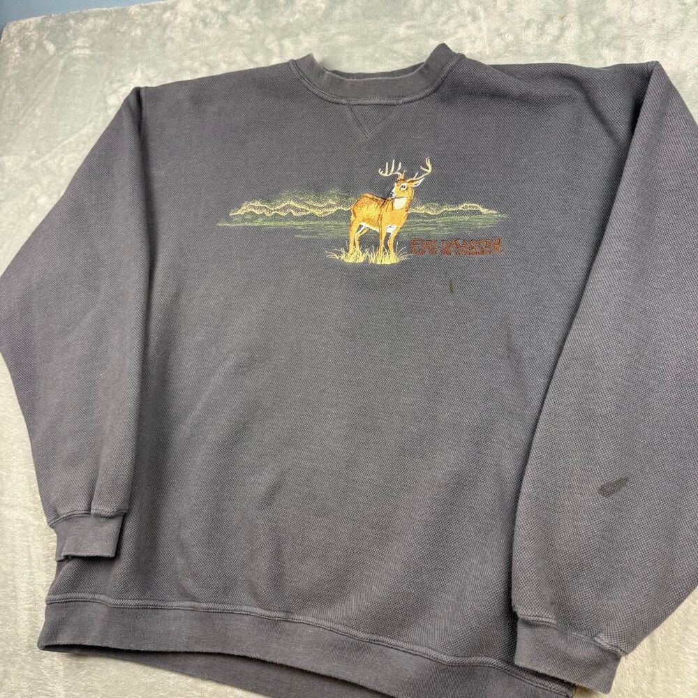 Unbranded Men's Blue and Navy Sweatshirt - Picture 3 of 6